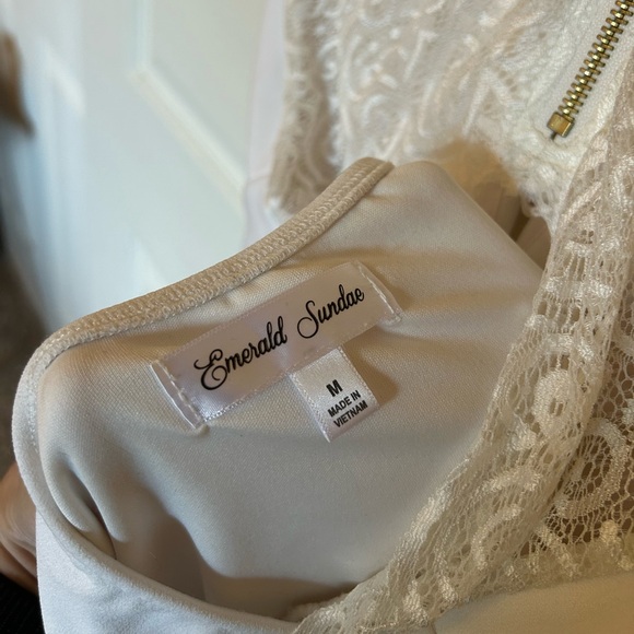 Emerald Sundae white lace back dress - Picture 5 of 5